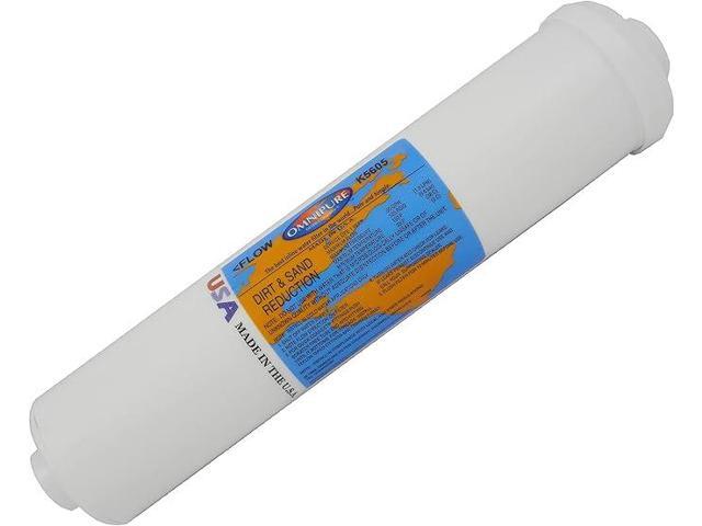 IPW Industries Inc-Omnipure - (K5633-JJ) - 12' x 2.5' T40 GAC Coconut Carbon Inline Filter 1/4' OD Quick Connect
