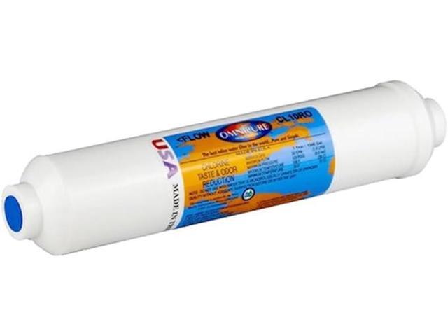 IPW Industries Inc-Omnipure - (CL10ROT40-B) - 10' x 2' T40 GAC Acid Washed Coconut Carbon Inline Filter 1/4' FPT/Single