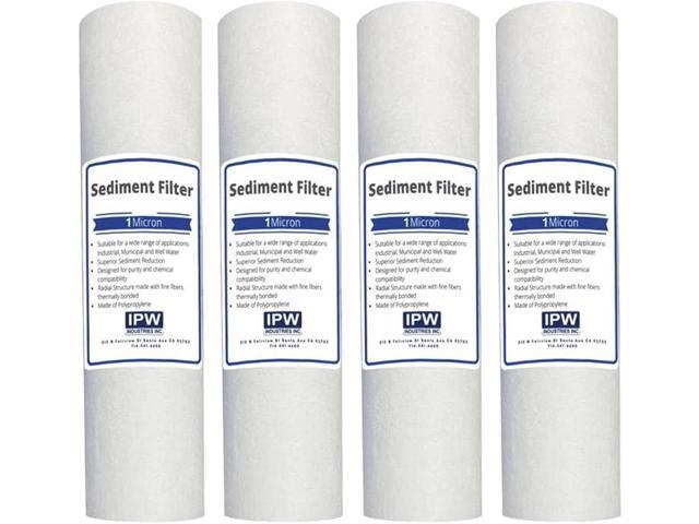 IPW Industries Inc. Pack of 4 Sediment Filters 1 Micron Compatible to 9534-40 EC110 Cartridges