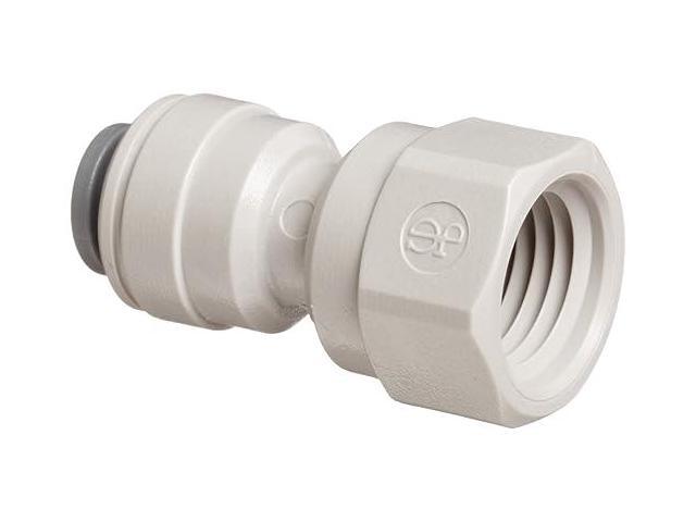 John Guest Acetal Copolymer Tube Fitting, Adaptor, 1/4' Tube OD x 1/4' NPTF Female (Pack of 10)