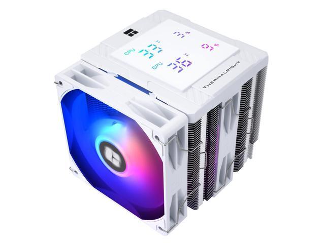 Thermalright Peerless Assassin 120 Digital ARGB White CPU Air Cooler -Temperature Display 6 Heat Pipes 1850RPM PWM 120mm Fans, for Intel...