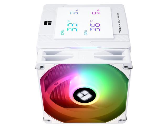 Thermalright Peerless Assassin 120 Digital ARGB White CPU Air Cooler -Temperature Display 6 Heat Pipes 1850RPM PWM 120mm Fans, for Intel...