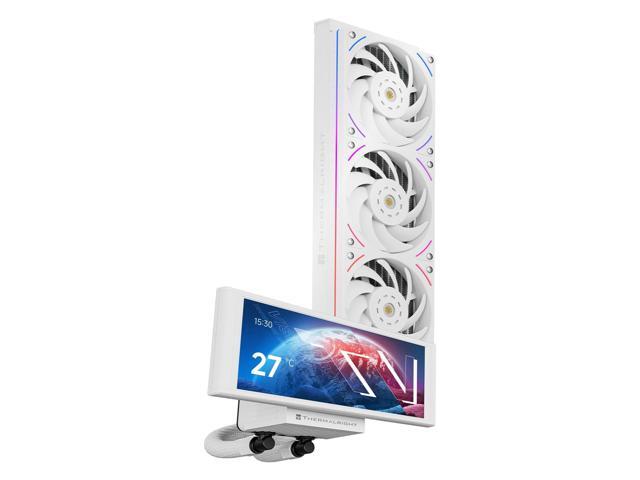 Thermalright Trofeo Vision 360 ARGB White CPU AIO Cooler,360mm Radiator, IPS LCD Screen with 1280x480 Resolution,for AM4/AM5,Intel...