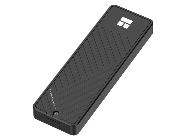 Thermalright M.2 NVMe SSD Enclosure HR-EB101 AC Black, USB3.2 Gen2 10Gbps USB-C External SSD Case, CNC Aluminum Housing, UASP/TRIM/S. M.A. R.T,...