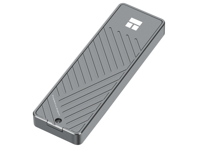 Thermalright M.2 NVMe SSD Enclosure HR-EB101 AC Black, USB3.2 Gen2 10Gbps USB-C External SSD Case, CNC Aluminum Housing, UASP/TRIM/S. M.A. R.T,...