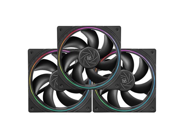 Thermalright TL-S12 X3 CPU Fan 120mm, 4pin PWM Connector Silent ARGB Computer Case Cooler Fan with S-FDB Bearing, up to 1500RPM Cooling Fans Black