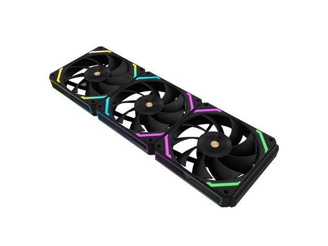 iHTP UNI Fan 120mm ARGB PWM M120PRO Forward Case fan, Daisy-Chain Connection 3 Pack