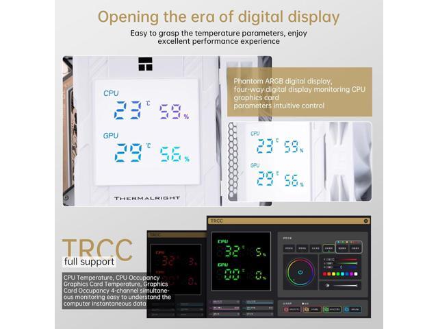 Thermalright Peerless Assassin 120 Digital CPU Air Cooler -Temperature Display 6 Heat Pipes 1850RPM PWM 120mm Fans, for Intel 1851/1700, AMD...