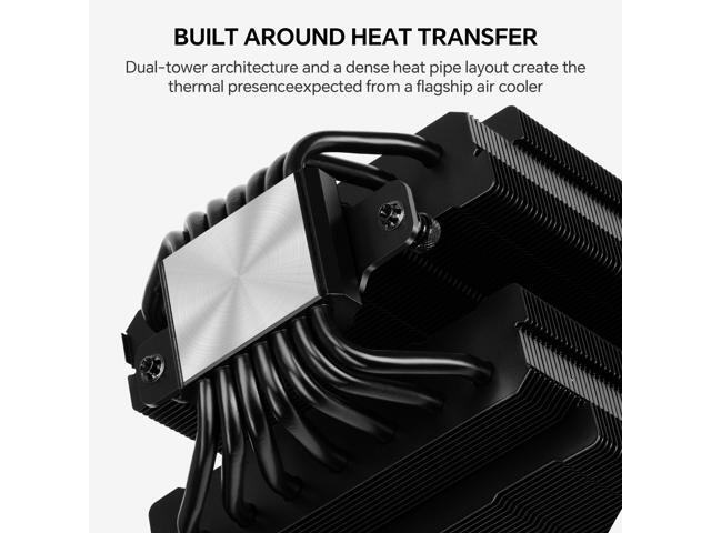 Thermalright Phantom Spirit 120 Vision EVO CPU Cooler, 3.95-Inch IPS LCD Screen, 7 Heat Pipes, 120mm PWM Fan with LCP Blades, 160mm Dual Tower, for...