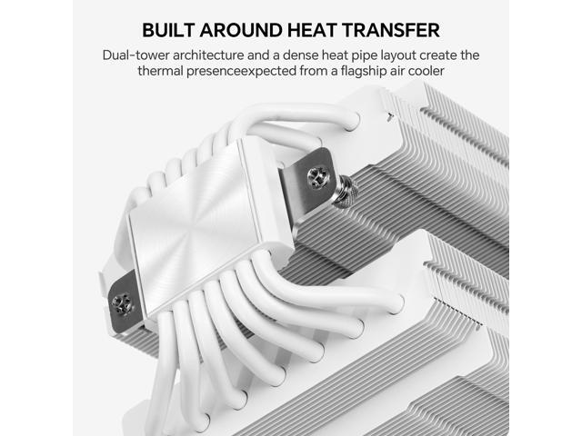Thermalright Phantom Spirit 120 Vision SNOW CPU Cooler, 3.95-Inch IPS LCD Screen, 7 Heat Pipes, 120mm PWM Fan with LCP Blades, 160mm Dual Tower,...