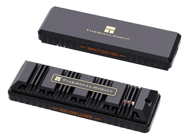 Thermalright EB107 PRO M.2 NVMe SSD Enclosure 20Gbps USB-C M.2 NVMe enclosure with single copper heat pipe cooling, aluminum alloy housing,...