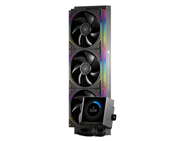 Thermalright Peerless Vision 360 ARGB Black 360mm AIO CPU Liquid Cooler, 3.95' 480x480 LCD, 2000RPM PWM ARGB Fans, for Intel and AMD