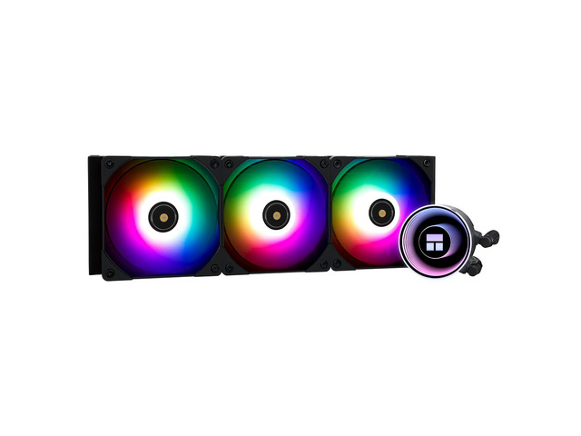 Thermalright Frozen Notte 360 Black ARGB V2 360mm AIO CPU Liquid Cooler, 5300RPM Pump, Triple TL-E12B-S PWM ARGB Fans, Intel/AMD