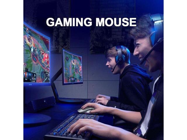 HP M280 Gaming Mouse, USB wired, 4 DPI settings, 2400 max DPI, 6 buttons, High-end Optical sensor, Precise tracking, Ergonomic design, LED/RGB...