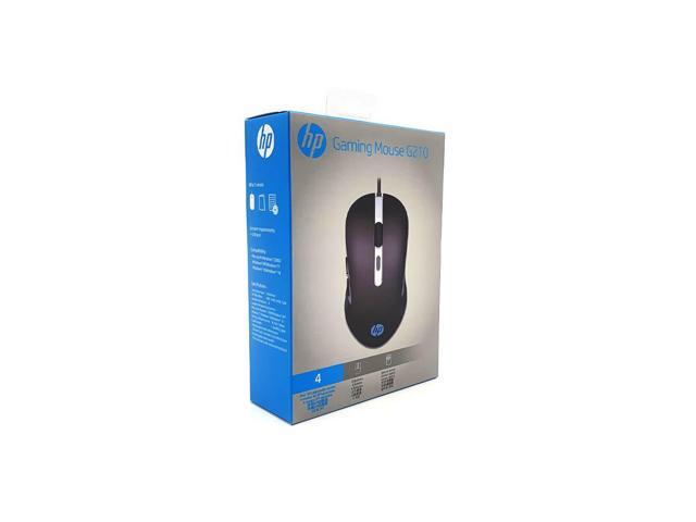 HP G210 Gaming Mouse, USB wired, 4 DPI settings, 3200 MAX DPI, LED lightning, 6 buttons, Optical sensor, Ergonomic Design