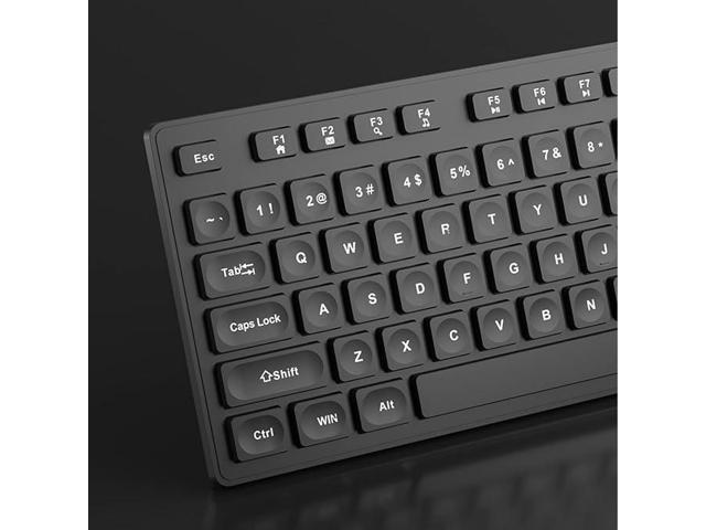 Lenovo (Lecoo) KB102, USB Wired Keyboard, 10 million key lifespan, (SPANISH) Layout