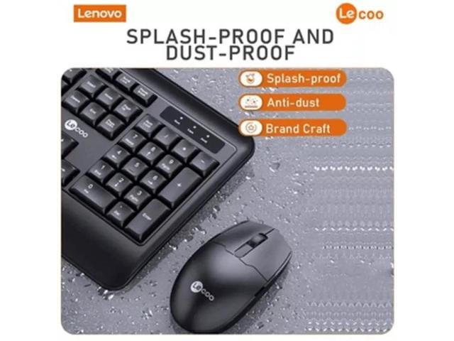Lenovo (Lecoo) CM104, USB Wired Keyboard + Mouse combo, (SPANISH) Layout, Mouse DPI 1200