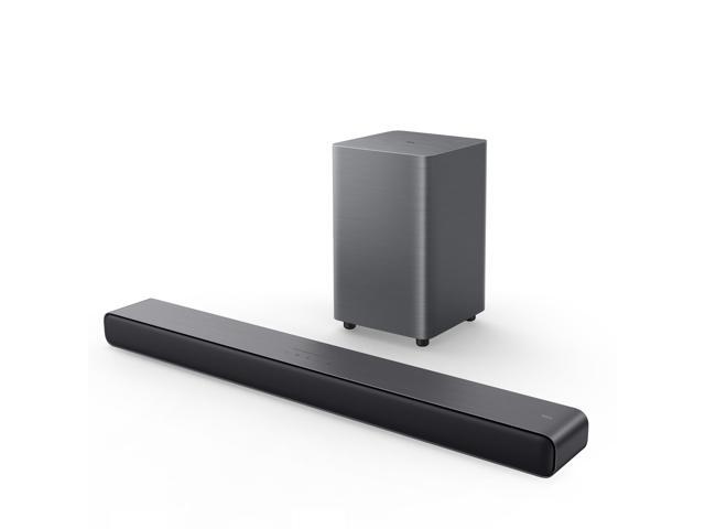 TCL S55H 2.1 Sound Bar with Wireless Subwoofer for Smart TV Dolby Atmos DTS:X Auto Room Calibration 220W Power Wireless Bluetooth Home Theater.
