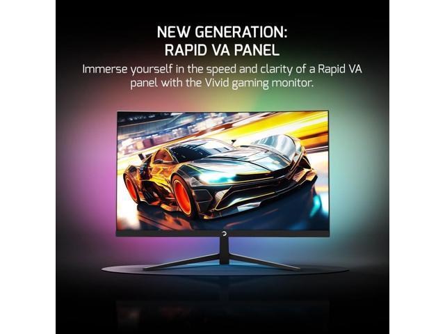 GAMEPOWER T40 23.6 Inch Curved Gaming Monitor, 180Hz 1080p Display, 0.5ms Response Time, VA Panel, AMD FreeSync, HDR Support, 125% sRGB, RGB...