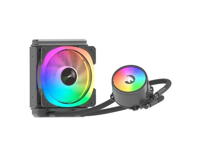 Gamepower Skadi 120 AIO CPU Liquid Cooler, ARGB Pump, 120mm Radiator with 1X PWM ARGB Fan, 13.4 W/mK Thermal Paste, Compatible with Intel and AMD