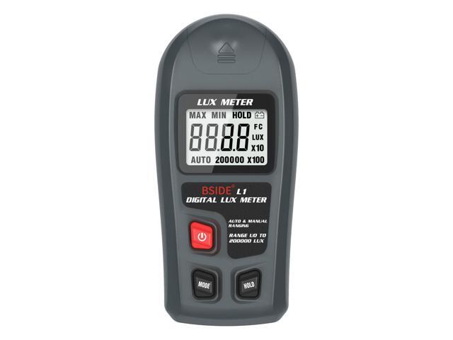 DURFICST L1 Digital Lux Meter Auto Ranging Light Meters 0-200,000 Lux Data Hold Handheld Photometer for Gardening Photography Plants Grow Lamp...
