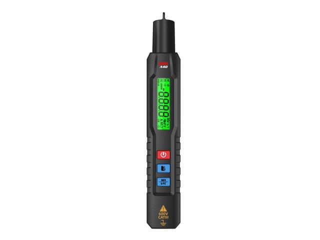 DURFICST A40 Electric Voltage Tester with Infrared Thermometer Non-Contact Voltage Detector Pen Automatic Multimeter with VFC and Case