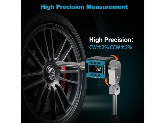 DURFICST Digital Torque Wrench, 1/2' Digital Torque Adapter with Backlight/Alarm, Electronic Torque Wrench Converter with ±2% Accuracy, Range 6-200...