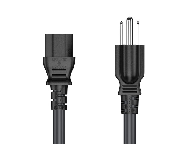 CableLeader 4ft 14 AWG Universal Power Cord IEC320 C13 to NEMA 5-15P, Extension Power Cord, Compatible with Computers, Monitors, Printers & TVs,...
