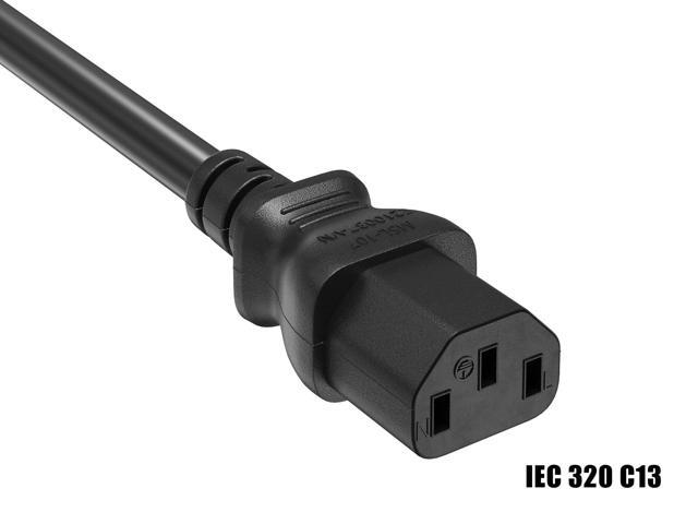 CableLeader 10ft 16 AWG Computer Power Extension Cord IEC320 C13 to IEC320 C14
