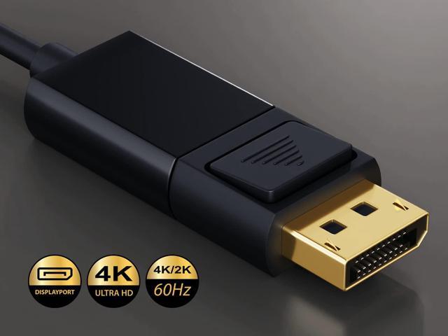 Cable Leader USB 3.1 Type C Male to DisplayPort 4K @ 60Hz Male Cable, Black 10 Foot