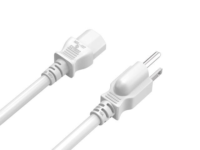 CableLeader 4ft 14 AWG Universal Power Cord IEC320 C13 to NEMA 5-15P, Extension Power Cord, Compatible with Computers, Monitors, Printers & TVs,...
