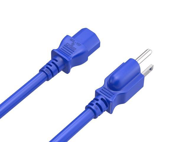CableLeader 4ft 14 AWG Universal Power Cord IEC320 C13 to NEMA 5-15P, Extension Power Cord, Compatible with Computers, Monitors, Printers & TVs,...