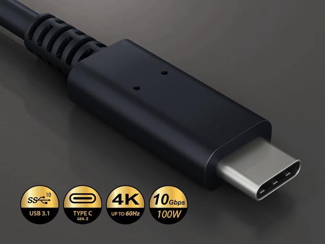 Cable Leader 6.5 ft USB 3.1 Gen 2 USB C Male to USB C Male Cable 10G 3A, for Galaxy S24/S23/S22 Ultra, Switch, Pixel