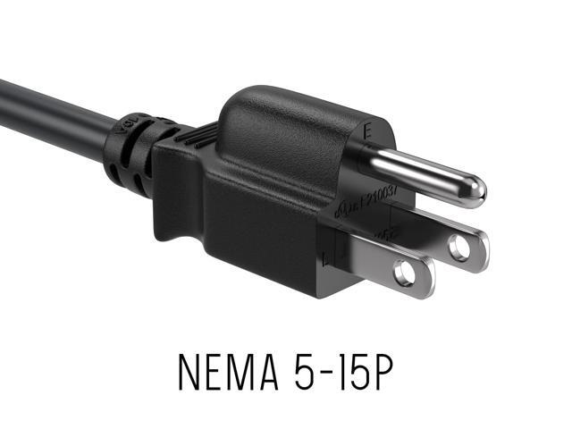 CableLeader 6ft 16 AWG Universal Power Cord IEC320 C13 to NEMA 5-15P, Extension Power Cord, Compatible with Computers, Monitors, Printers & TVs,...