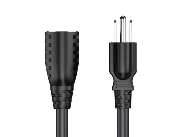 CableLeader 10ft NEMA 5-15P to 5-15R Heavy Duty Power Extension Cord, 14AWG SJT 15A/125V, Outlet Extension Power Cable, NEMA 5-15R to NEMA 5-15P AC...