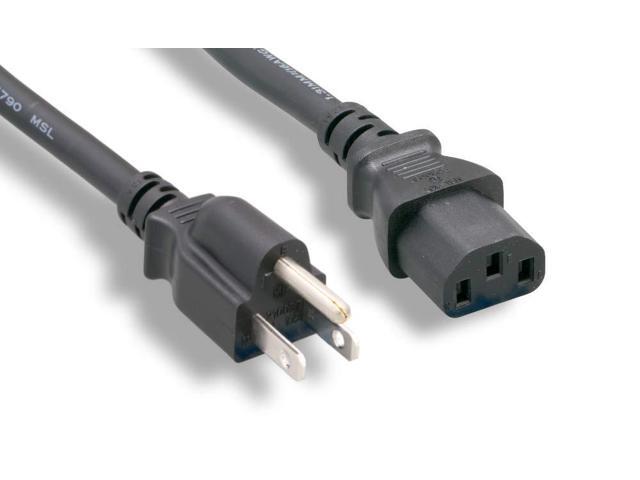Cable Leader 12ft Shielded Universal Power Cord (IEC320 C13 to NEMA 5-15P) (12 Feet)