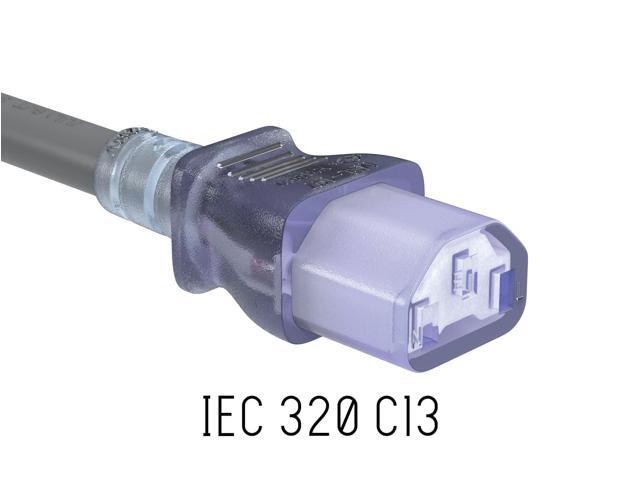 CableLeader 3ft 14 AWG NEMA 5-15P to IEC320 C13 Hospital Grade Power Cord, 15A/125V, SJT, Green Dot Medical Power Cable for Medical Devices,...