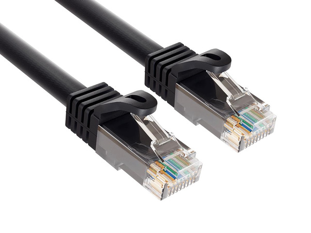 Cable Leader 3ft Cat6a Ethernet Cable / High Speed LAN Patch Cable, 10 Gigabit RJ45, 500MHz 24AWG Bare Copper UTP, Black, for Gaming, PS5, Xbox & PC