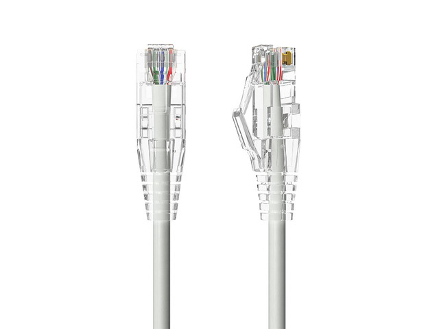 Cable Leader 20ft Cat6a Ethernet Cable / Slim High Speed LAN Patch Cable, 10 Gigabit RJ45, 500MHz 28AWG Bare Copper UTP, Gray, for Patch Panel,...