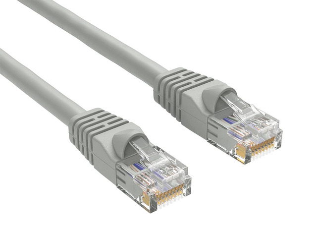 Cable Leader 25ft Cat6 Ethernet Cable / High Speed LAN Patch Cable, 1 Gigabit RJ45, 550MHz 24AWG Bare Copper UTP, Gray, for Home, Office, Gaming &...
