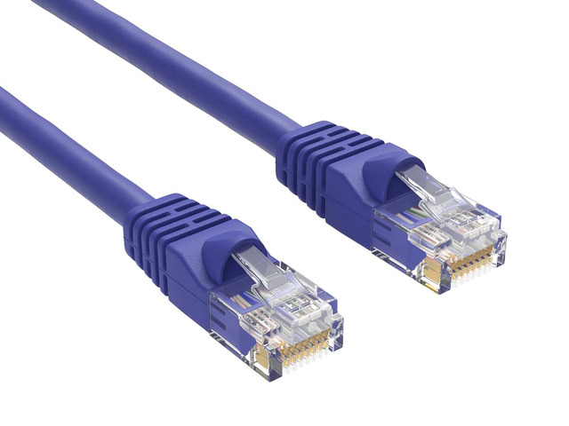 Cable Leader 50ft Cat6 Ethernet Cable / High Speed LAN Patch Cable, 1 Gigabit RJ45, 550MHz 24AWG Bare Copper UTP, Purple, for Home, Office, Gaming...
