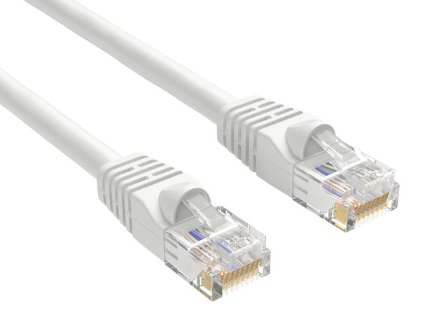 Cable Leader 3ft Cat5e Ethernet Cable / High Speed LAN Patch Cable, 1 Gigabit RJ45, 350MHz 24AWG Bare Copper UTP, White, for Home, Office, Gaming &...