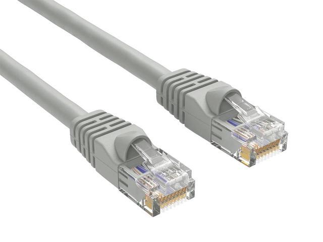 Cable Leader 18in Cat6 Ethernet Cable / High Speed LAN Patch Cable, 1 Gigabit RJ45, 550MHz 24AWG Bare Copper UTP, Gray, for Home, Office, Gaming &...