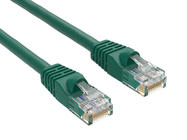 Cable Leader 35ft Cat6 Ethernet Cable / High Speed LAN Patch Cable, 1 Gigabit RJ45, 550MHz 24AWG Bare Copper UTP, Green, for Home, Office, Gaming &...