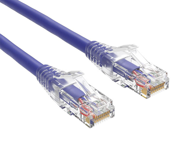Cable Leader 25ft Cat6 Ethernet Cable / High Speed LAN Patch Cable, 1 Gigabit RJ45, 550MHz 24AWG Bare Copper UTP, Purple, for Home, Office, Gaming...