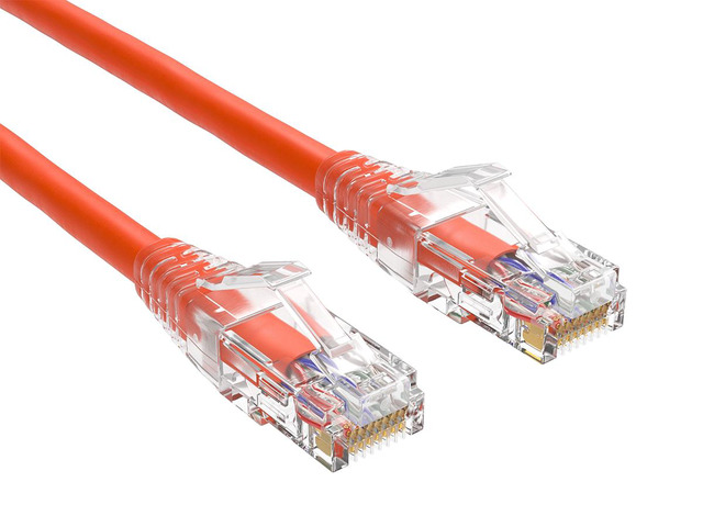 Cable Leader 20ft Cat6 Ethernet Cable / High Speed LAN Patch Cable, 1 Gigabit RJ45, 550MHz 24AWG Bare Copper UTP, Orange, for Home, Office, Gaming...