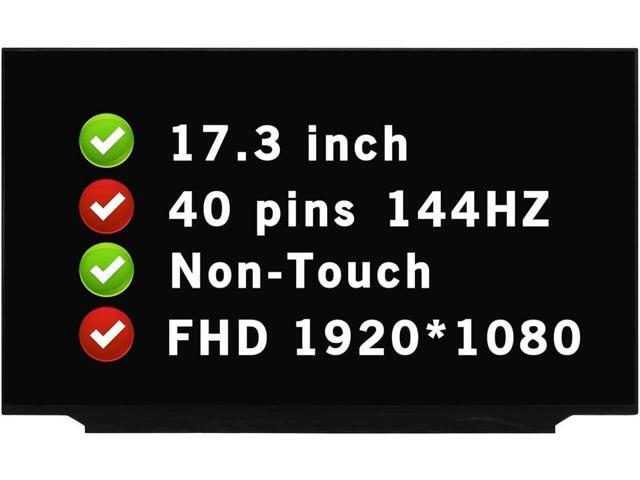 GBOLE 17.3 for Acer Nitro 5 AN517-55 Series FHD 1920x1080 40 pins 144HZ LCD Non-Touch Screen Replacement Display Panel (Not for HD)