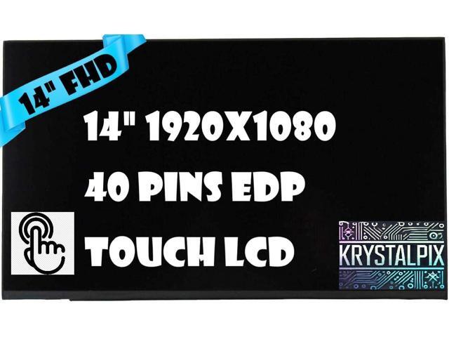 GBOLE LCD Display FITS- Replacement LCD for NV140FHM-T02 DPN V1J85 0V1J85 for Dell Latitude 5440 Precision 3480 14' Touchscreen FHD LCD LED Matte -...