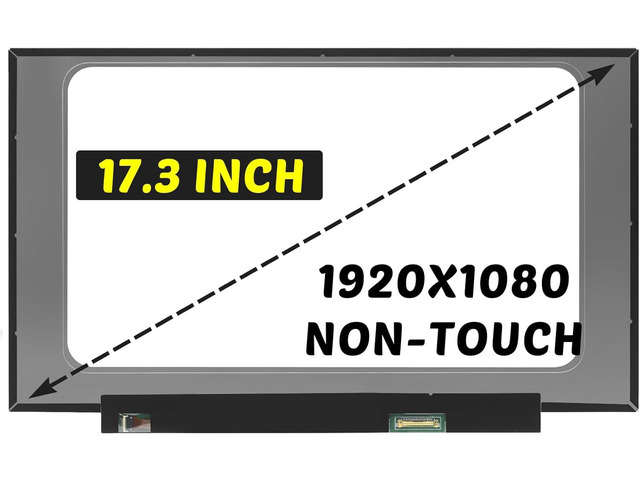 Replacement for Dell G7 17 7700 (2020) LCD Screen 1920x1080 17.3 inch 30PINS 60HZ LED Digitizer Display Panel (for Non-Touch Screen Only)