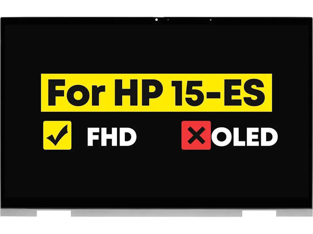 15.6' LCD Touch Screen Replacement Digitizer Assembly + Bezel for HP Envy X360 15M-ES 15-ES 15T-ES 15T-ES100 15T-ES200 15-ES2083CL 15M-ES0013DX...